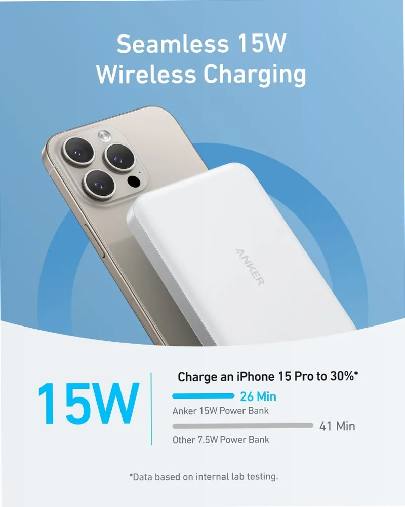 Anker MagGo Power Bank (10K, sottile)
