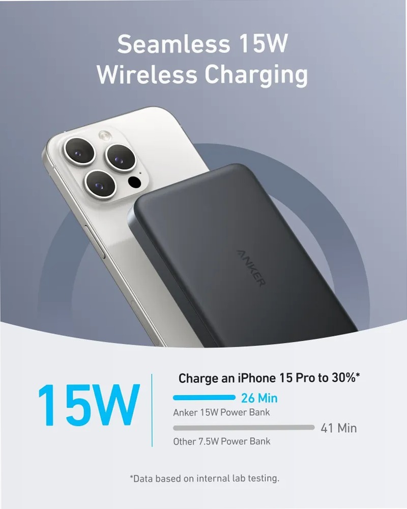 Anker MagGo Power Bank (10K, sottile)
