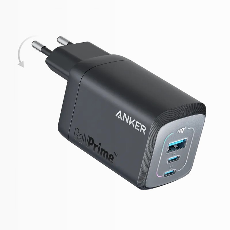 Caricabatterie da muro Anker Prime 67W GaN (3 porte)