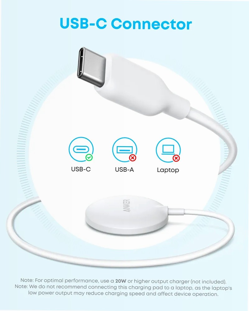 Caricatore wireless MagGo (15W, Pad)