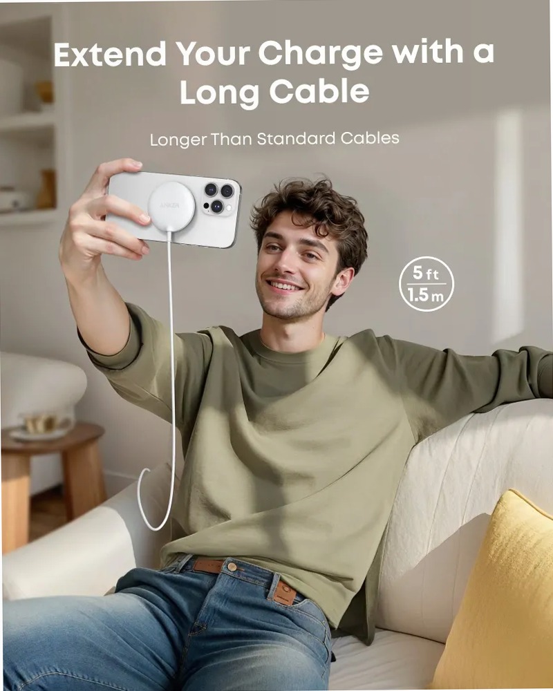 Caricatore wireless MagGo (15W, Pad)