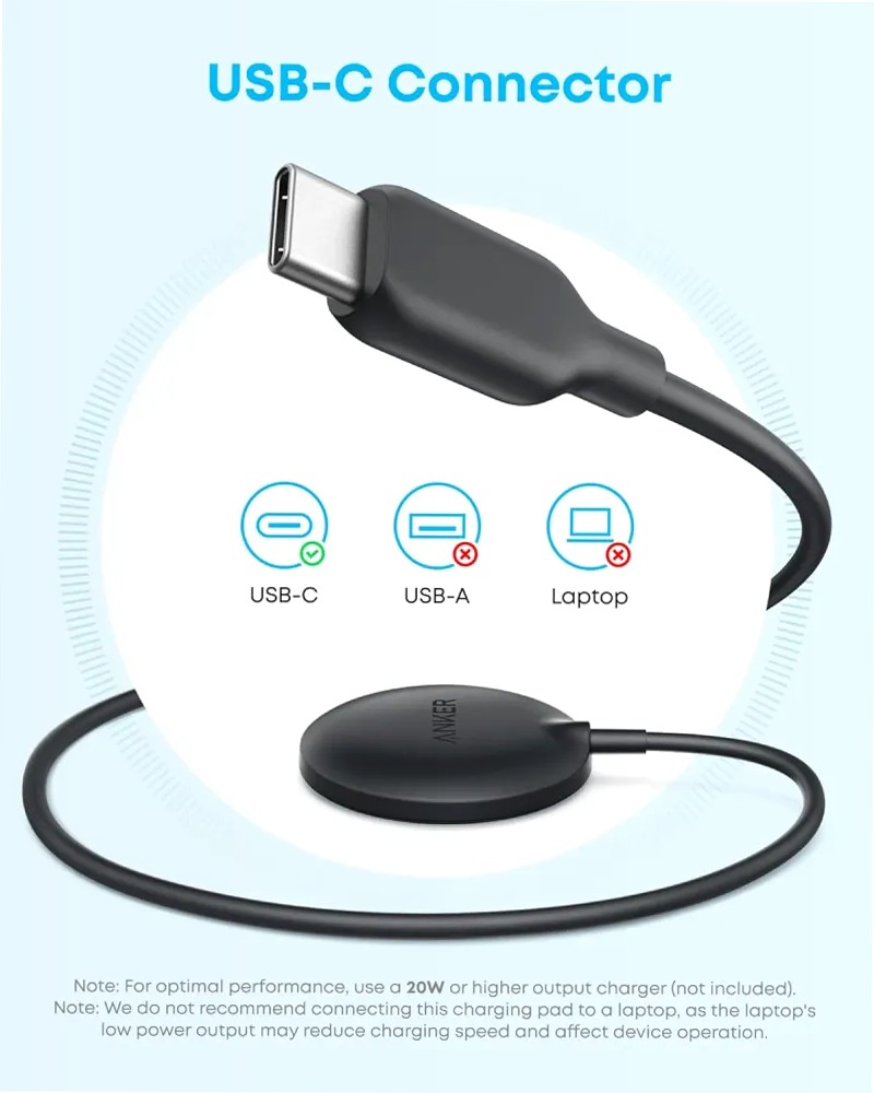 Caricatore wireless MagGo (15W, Pad)