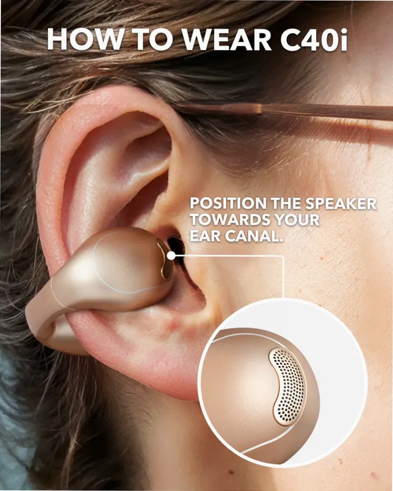 soundcore C40i | Auricolari a clip flessibili e comodi