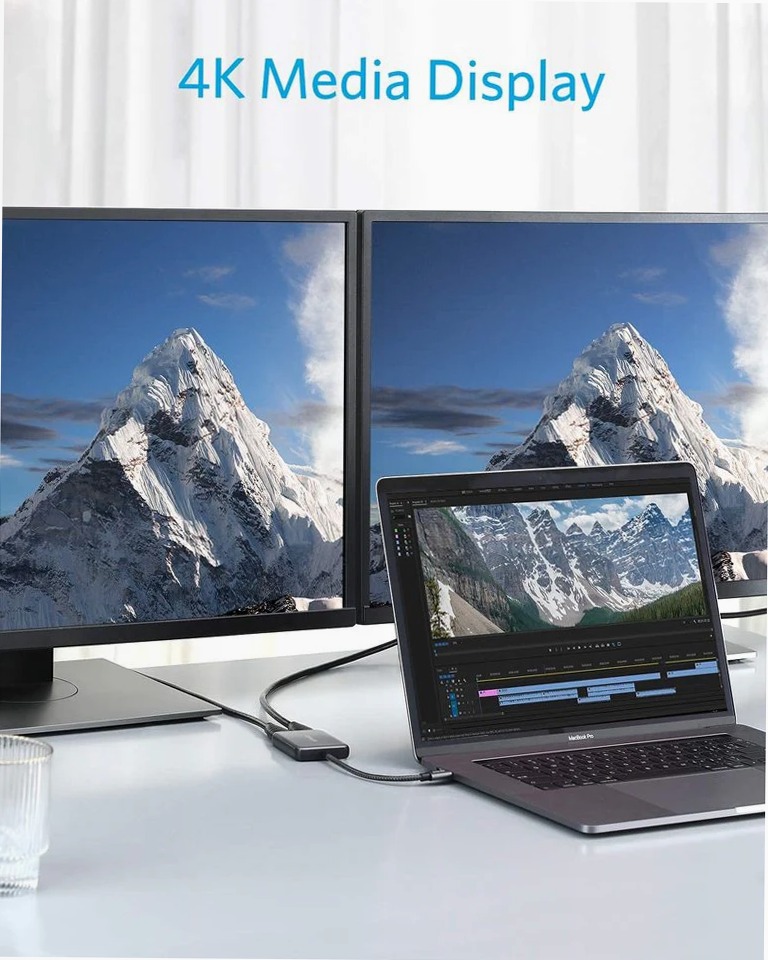 Adattatore PowerExpand da USB-C a doppio HDMI