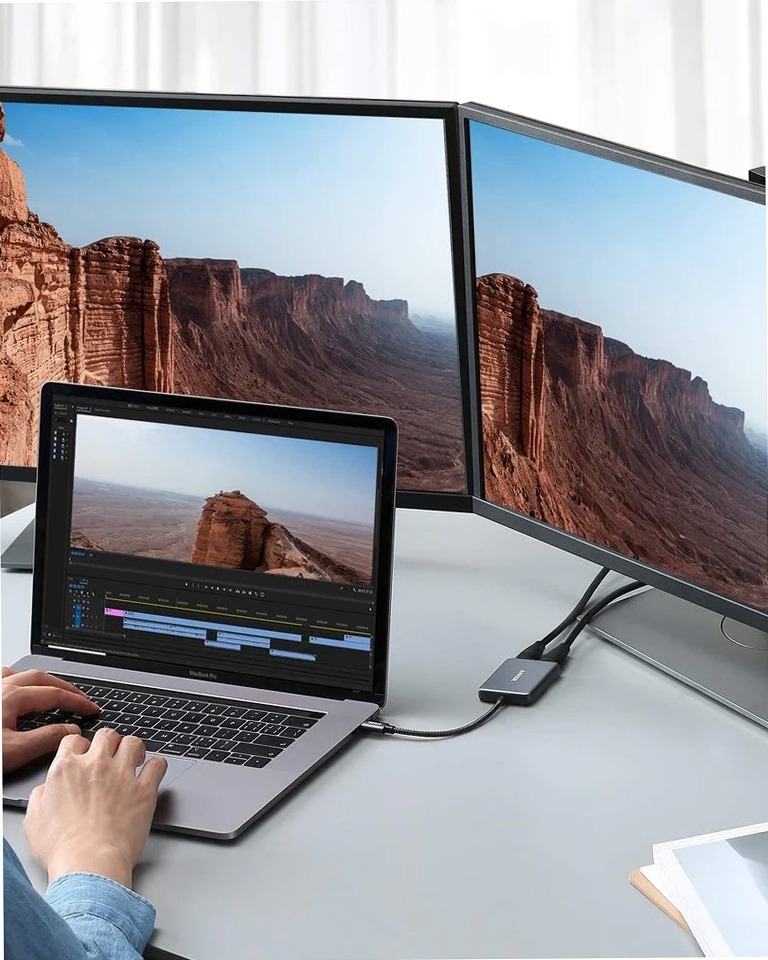 Adattatore PowerExpand da USB-C a doppio HDMI