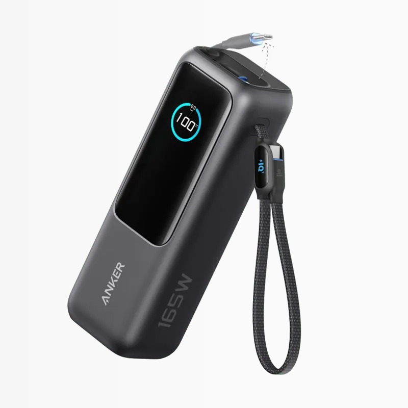 Anker Laptop Power Bank (25K, 165W, cavi integrati e retrattili)