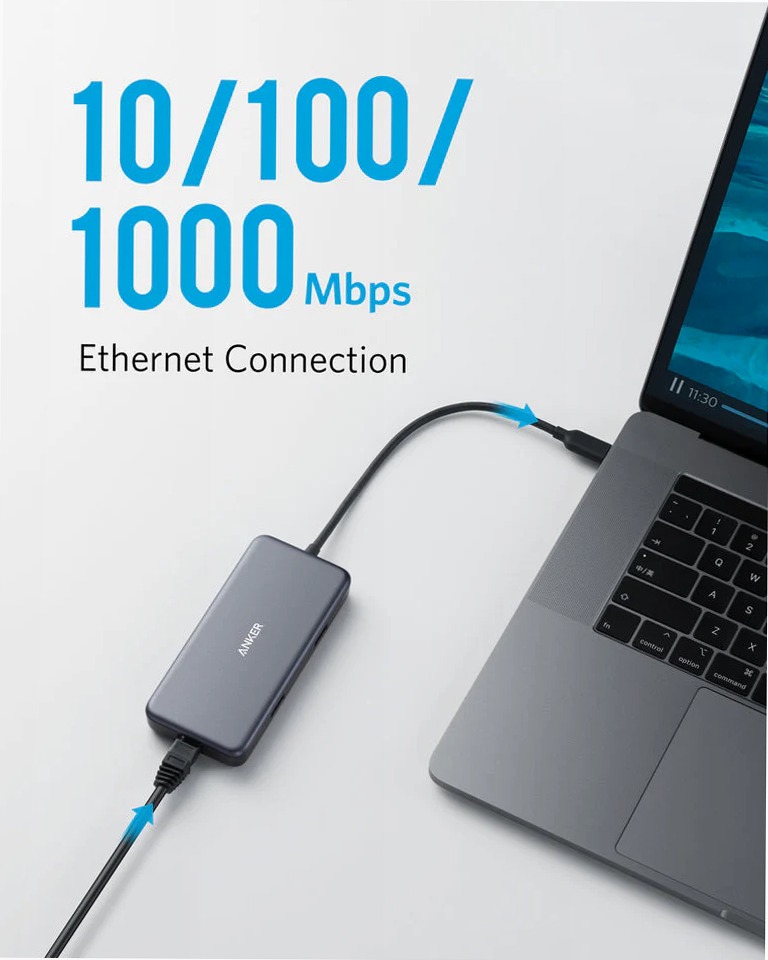 Hub Ethernet Anker PowerExpand+ 7 in 1 USB-C PD