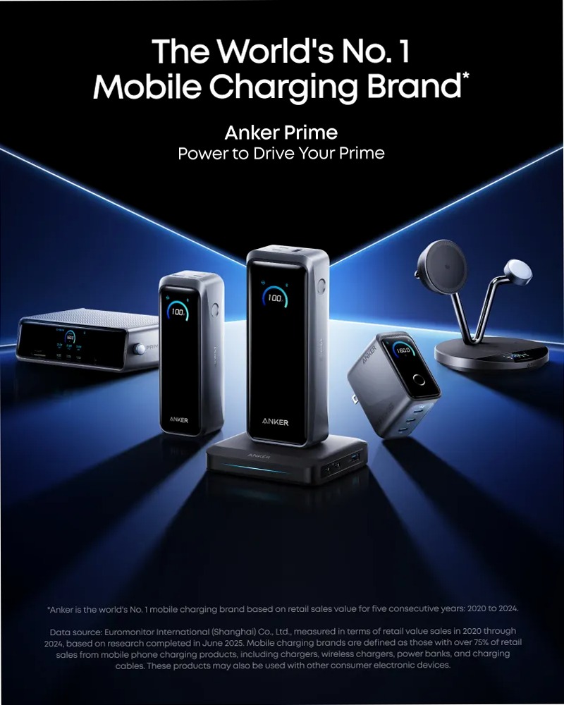 Anker Prime Base di ricarica (150 W, 3 porte)