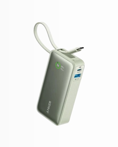 Anker Nano Power Bank (30 W, cavo USB-C integrato)
