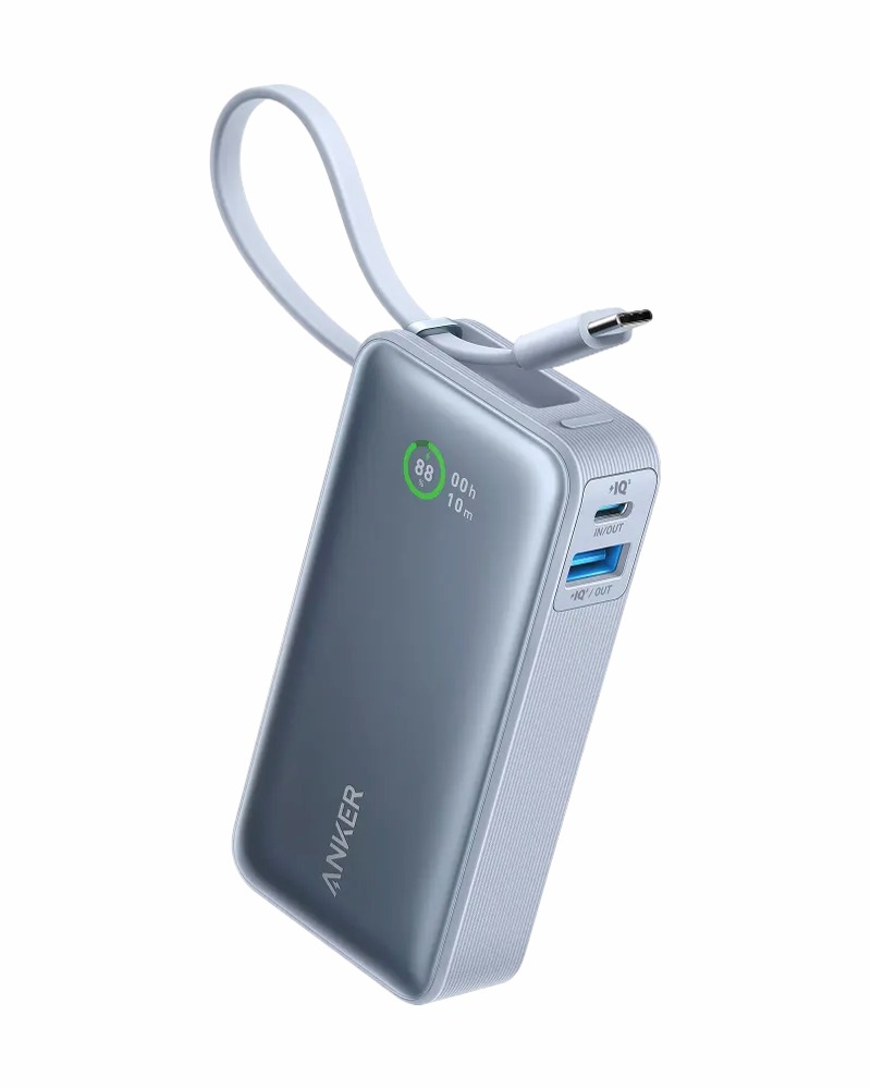Anker Nano Power Bank (30 W, cavo USB-C integrato)