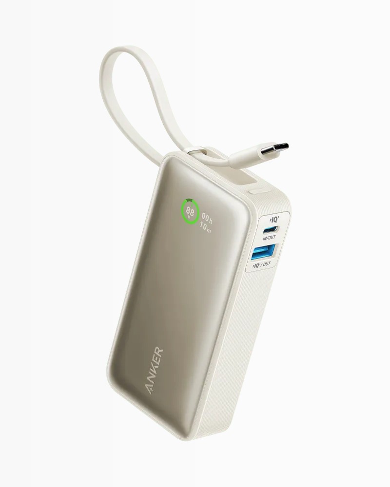 Anker Nano Power Bank (30 W, cavo USB-C integrato)