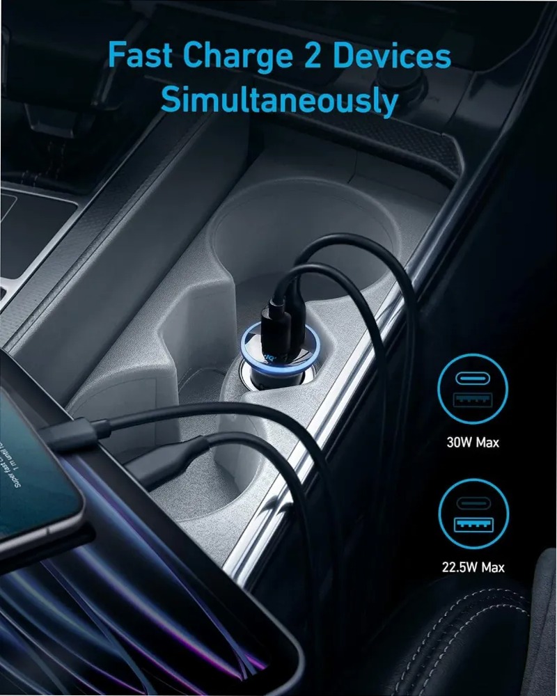 Caricabatterie per auto Anker 323 (52,5 W)