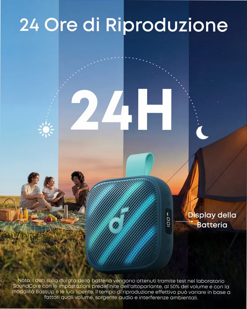 soundcore Boom Go 3i – Cassa Bluetooth portatile 15 W IP68