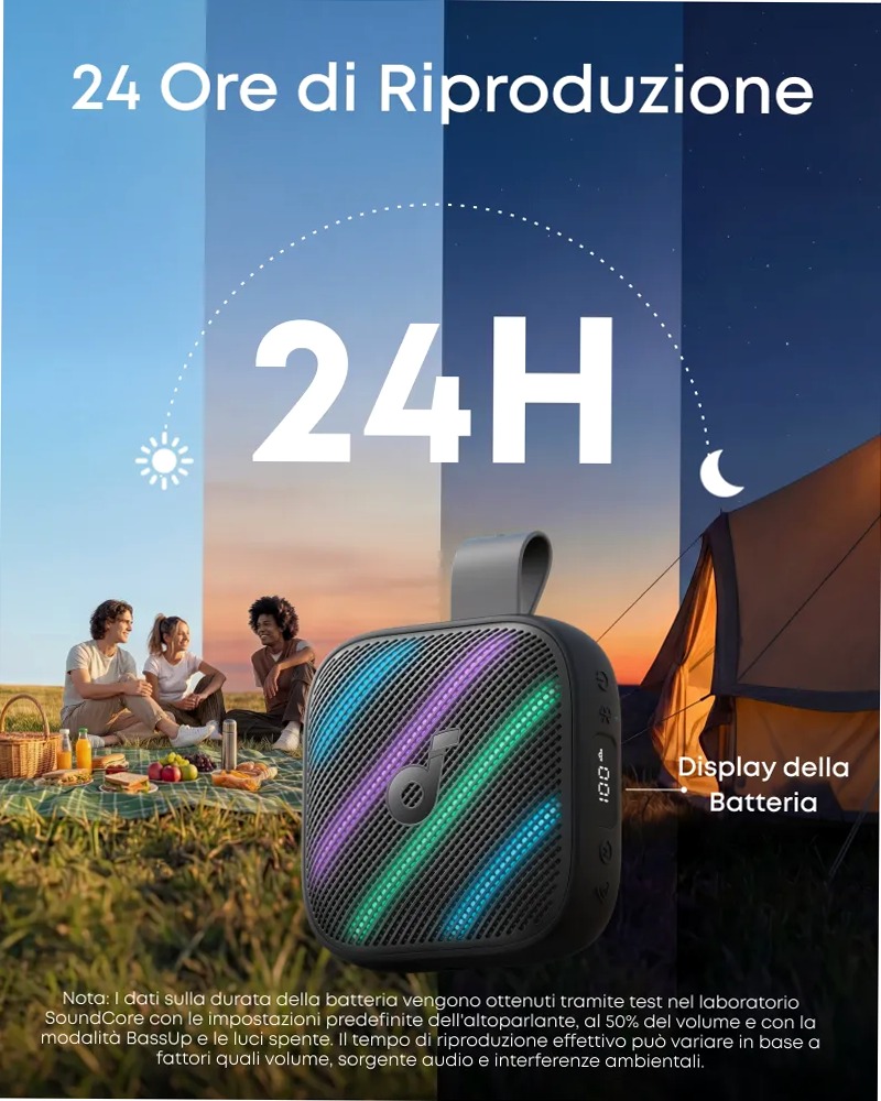 soundcore Boom Go 3i – Cassa Bluetooth portatile 15 W IP68