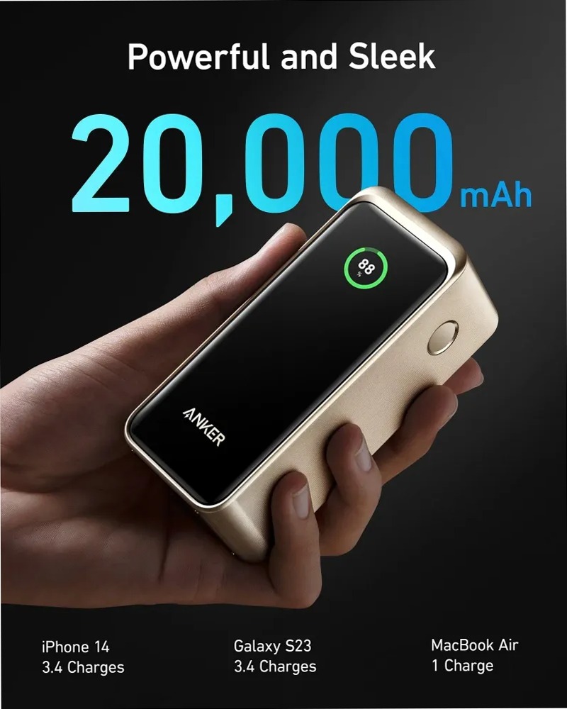 Anker Prime Power Bank da 20000mAh e 200W