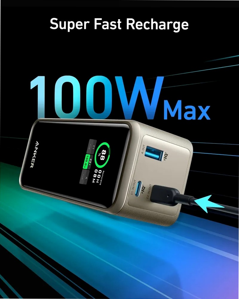 Anker Prime Power Bank da 20000mAh e 200W