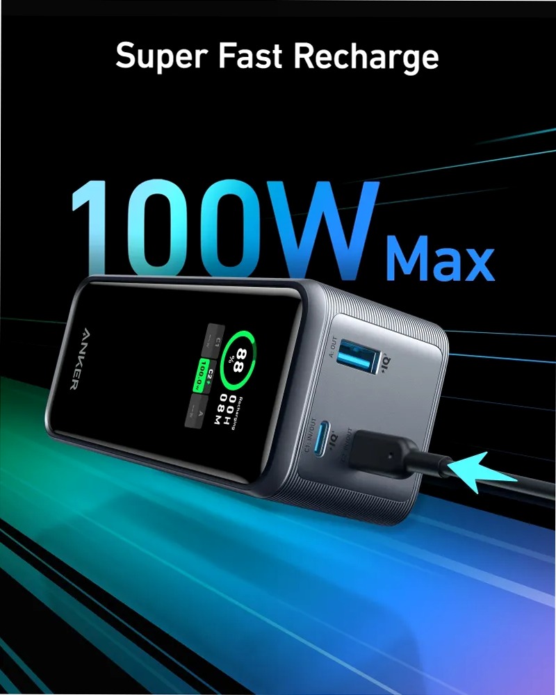 Anker Prime Power Bank da 20000mAh e 200W