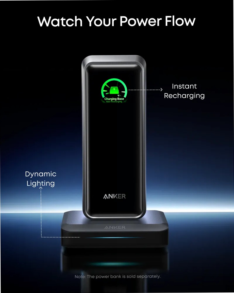 Anker Prime Powerbank (26K, 300W)+Anker Prime Base di ricarica (150 W, 3 porte)