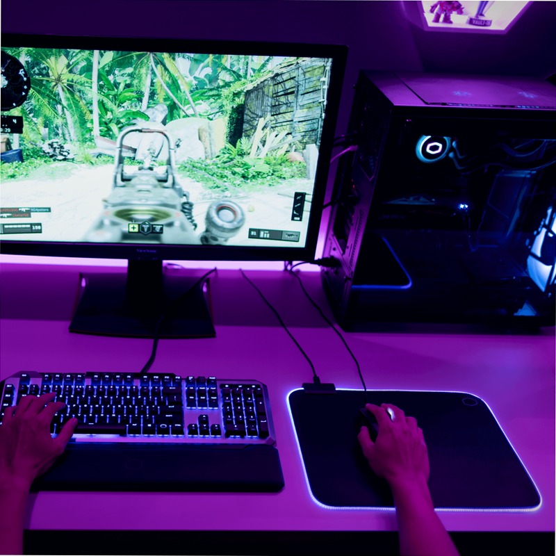 MP750 Gioco Mouse Pad con RGB Gomma