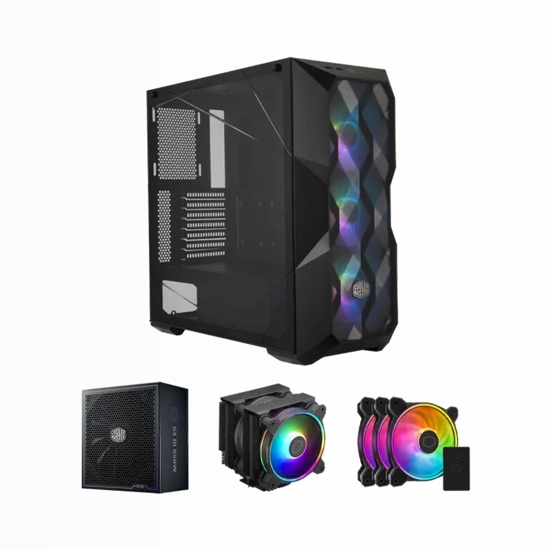 Masterbox TD500 Mesh Black Bundle 2