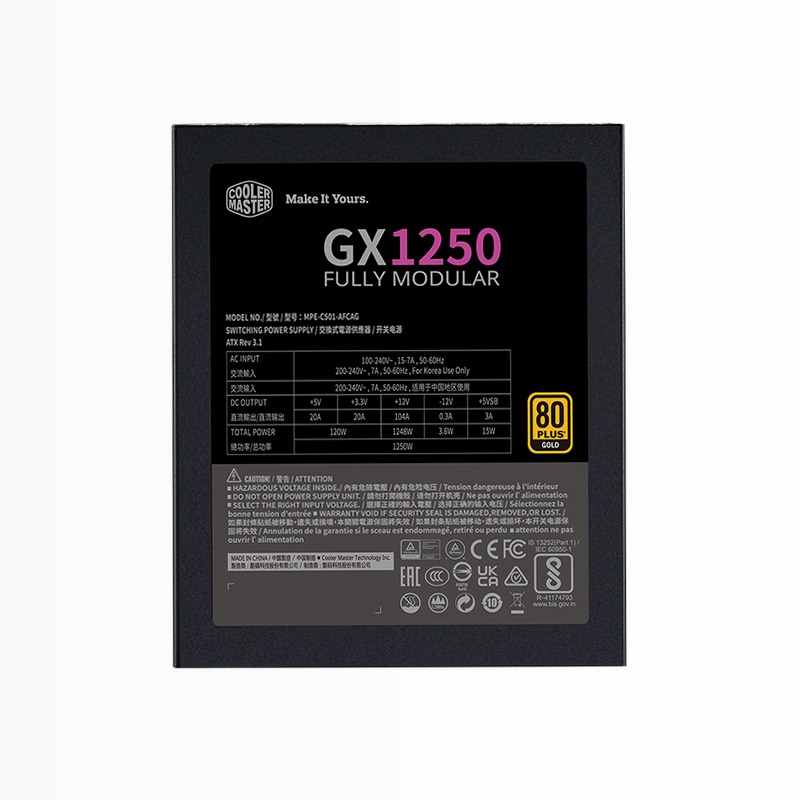 GX Gold 1250 ATX 3.1