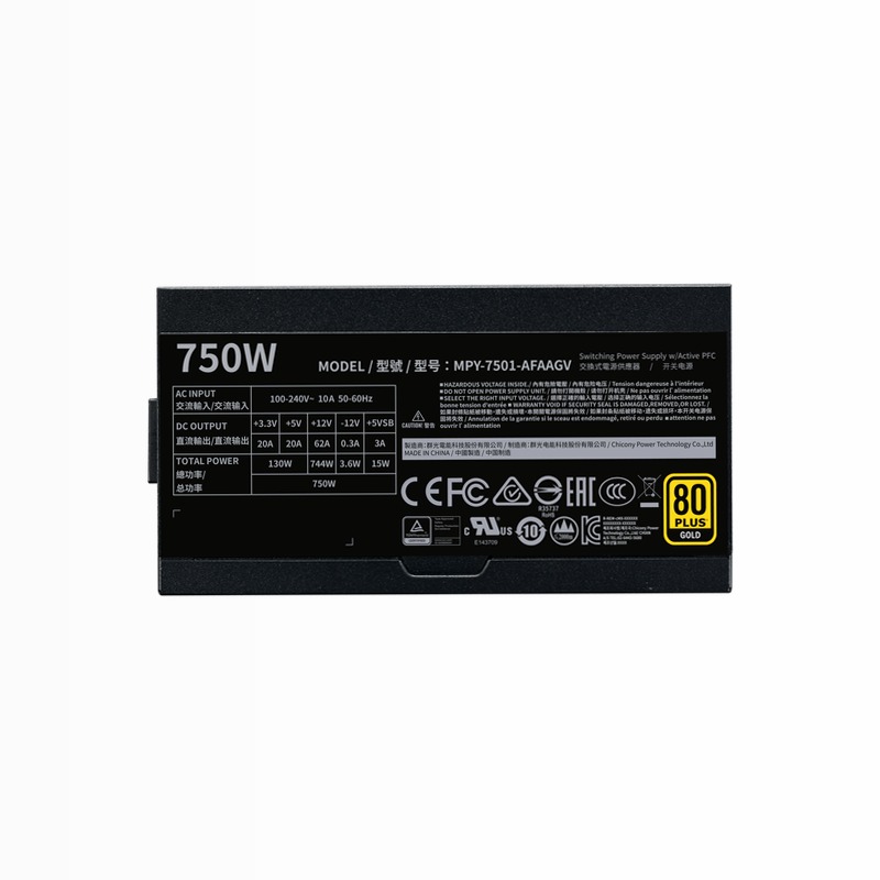 V750 Oro 80 Plus Gold Full modulare