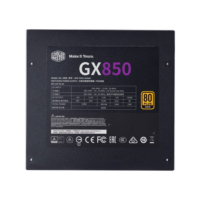 GX Gold 850 850w Full modulare