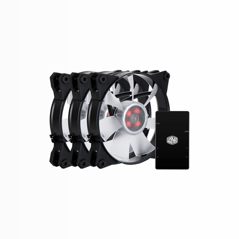 MasterFan Pro 120 Air Flow RGB 3 in 1 con controller LED RGB 120mm