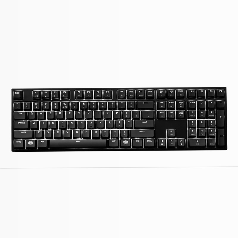 Masterkeys Pro L White LED Tastiera di gioco meccanica Plastica