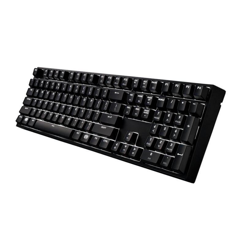 Masterkeys Pro L White LED Tastiera di gioco meccanica Plastica