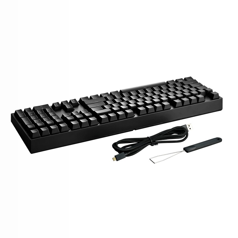 Masterkeys Pro L White LED Tastiera di gioco meccanica Plastica