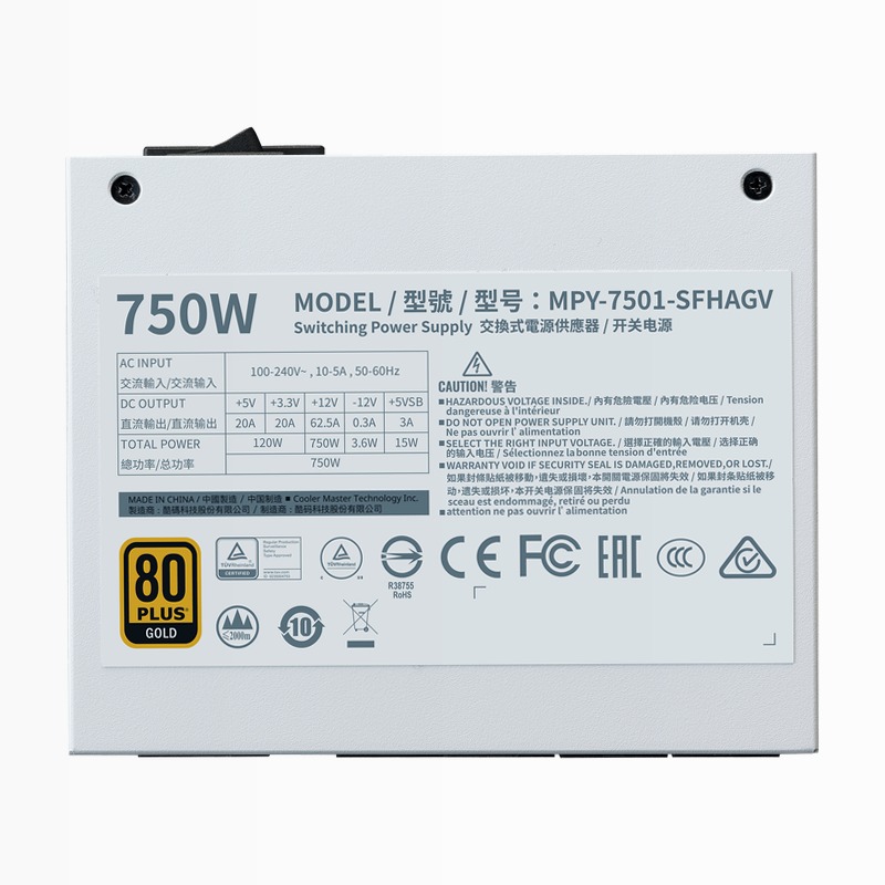 V750 SFX Gold - White Edition 80 Plus Gold Full modulare