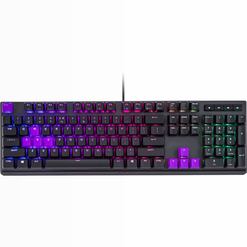 MasterKeys MK750 RGB Tastiera da gioco meccanico Alluminio Meccanica