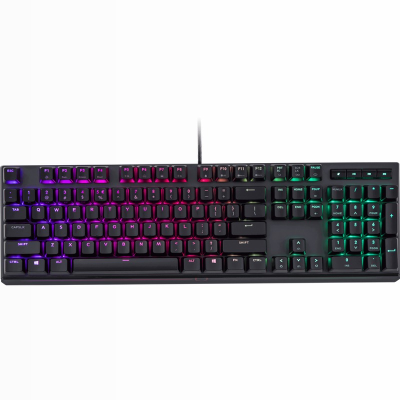 MasterKeys MK750 RGB Tastiera da gioco meccanico Alluminio Meccanica