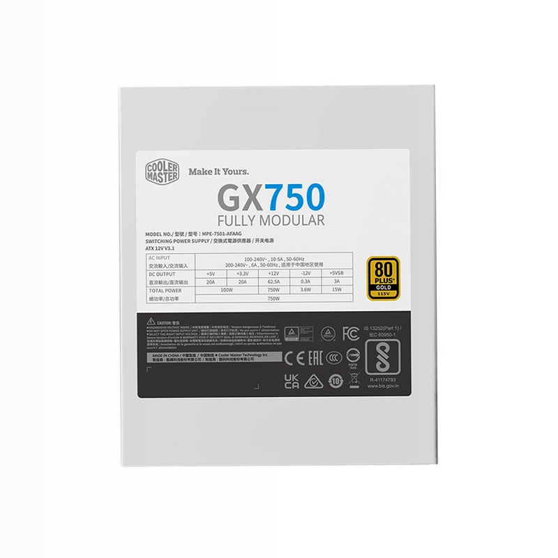 GX Gold 750 ATX 3.1 White Edition