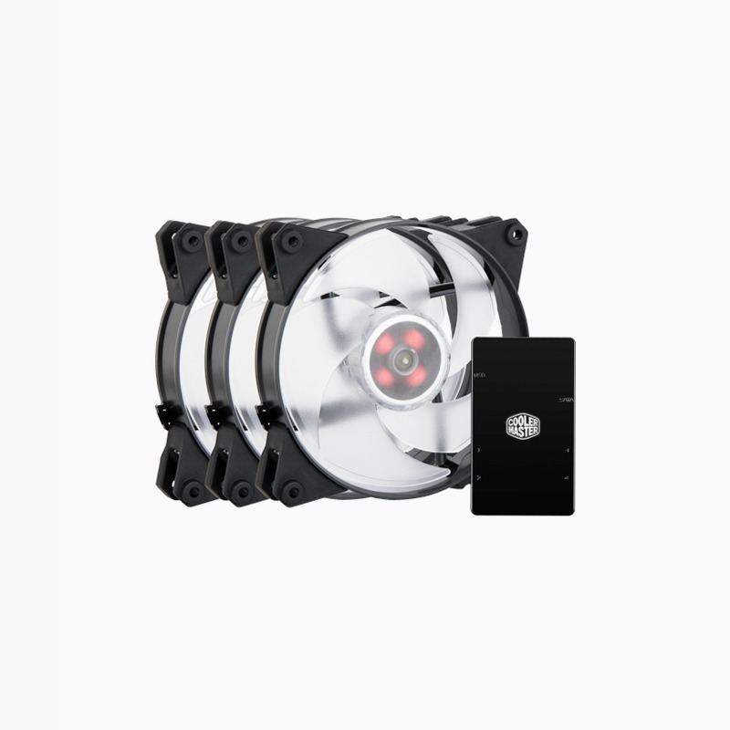 MasterFan Pro 140 Air Pressure RGB 3 in 1 with RGB LED Controller 140mm