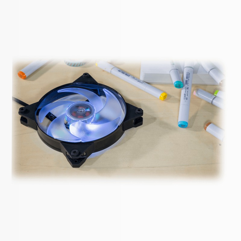 MasterFan Pro 140 Air Pressure RGB 3 in 1 with RGB LED Controller 140mm