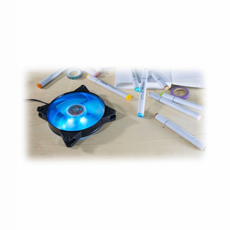 MasterFan Pro 140 Air Pressure RGB 3 in 1 with RGB LED Controller 140mm