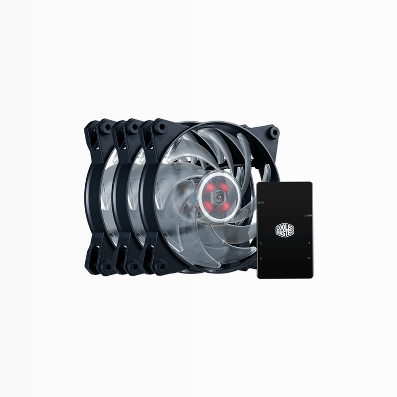 MasterFan Pro 120 Air Balance RGB 3 in 1 con controller LED RGB 120mm