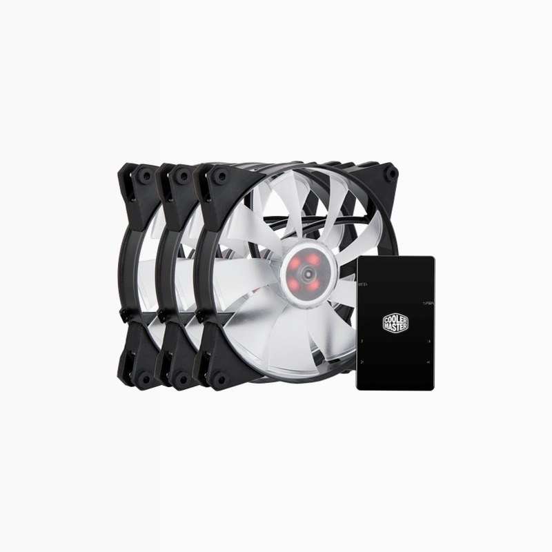 MasterFan Pro 140 Air Flow RGB 3 in 1 con controller LED RGB 140mm