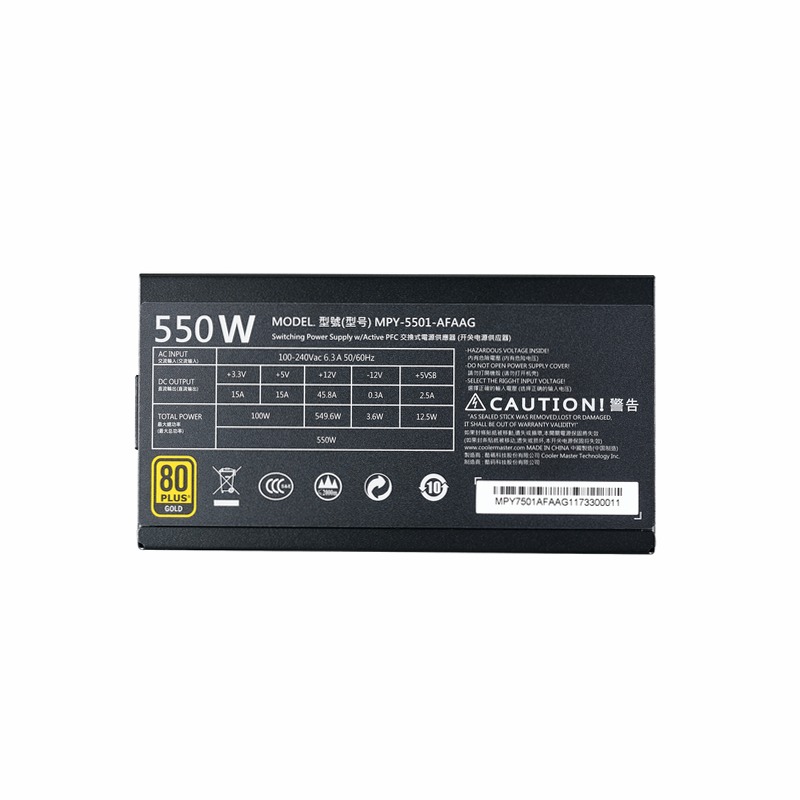 MWE Gold 550 Full Modular 80 Plus Gold
