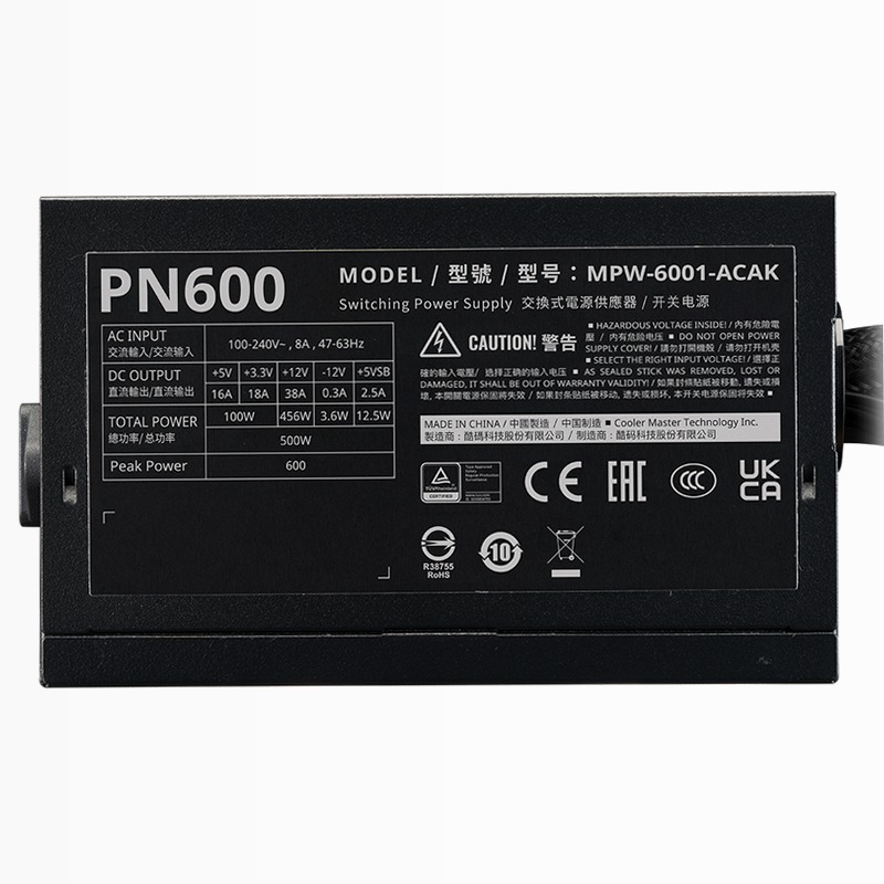 ELITE NEX PN600 Peak | Accesible but reliable ATX PSU Non modulare