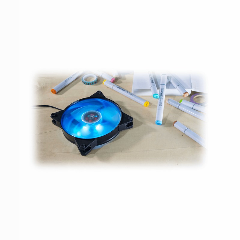 MasterFan Pro 120 Air Pressure RGB 3 in 1 with RGB LED Controller 120mm