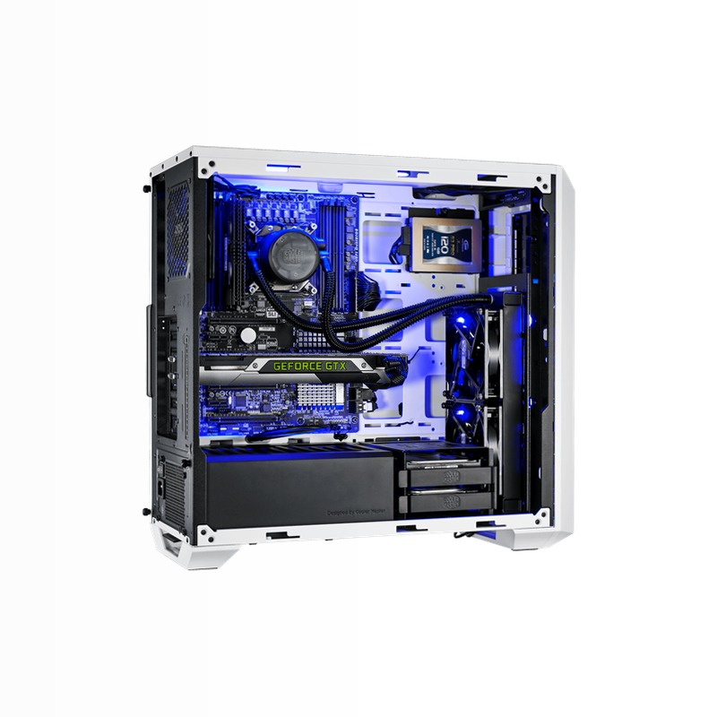 MasterBox 5 - Bianco con pannello frontale DarkMirror