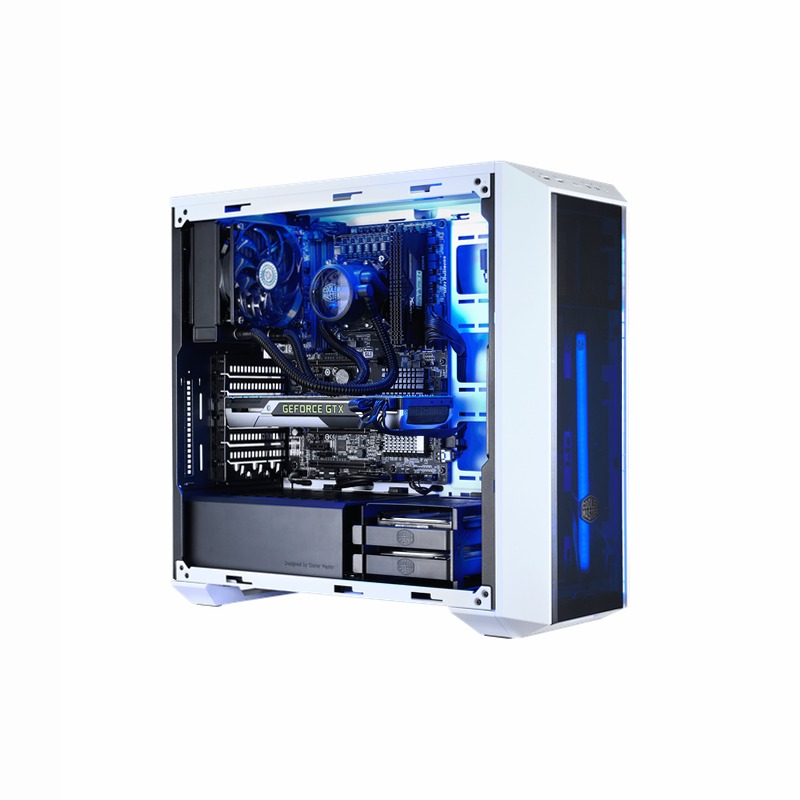 MasterBox 5 - Bianco con pannello frontale DarkMirror