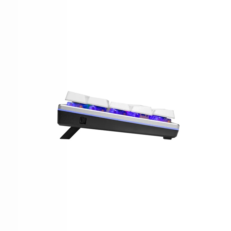 SK622 Argento Bianco ibrido Wireless Tastiera da gioco meccanica Alluminio Wireless 2.4 GHz