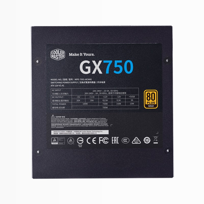 GX Gold 750 Full Modular 80 Plus Gold 750w