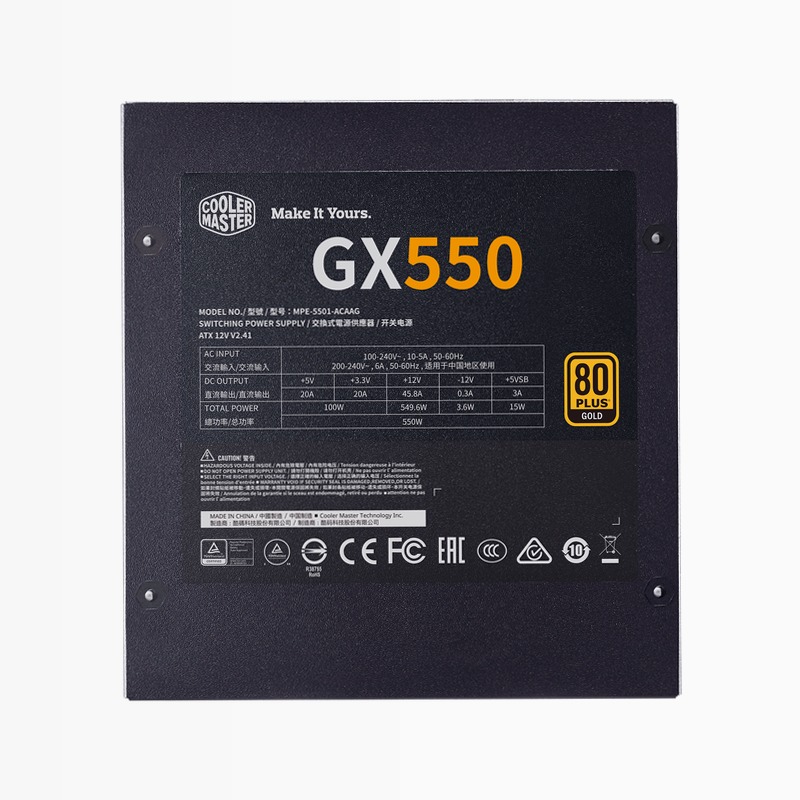 GX Gold 550 Full Modular 80 Plus Gold 550w