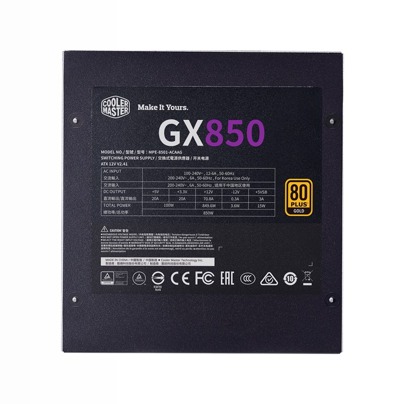 GX Gold 850 Full Modular 80 Plus Gold 850w Full modulare
