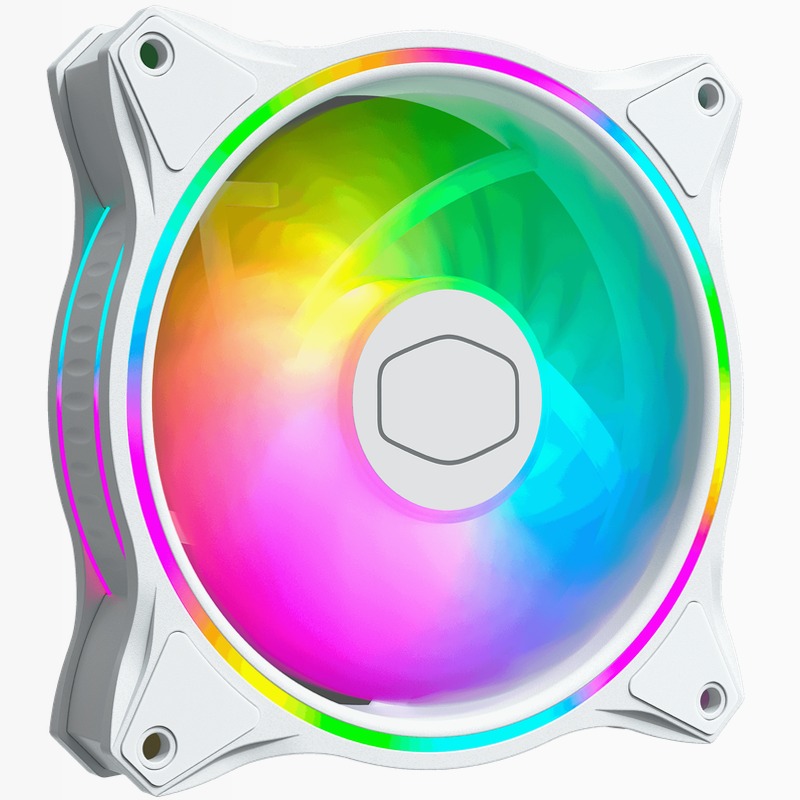 MasterFan MF120 Halo White Edition 120mm Case Fan ARGB